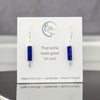 Mystique - Silver & Lapis Lazuli Hook Threaders Earrings Bijou by SAM   