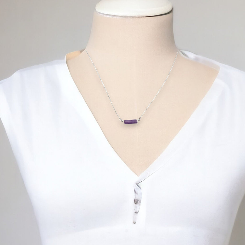 Mystique - Amethyst Necklace Necklace Bijou by SAM   