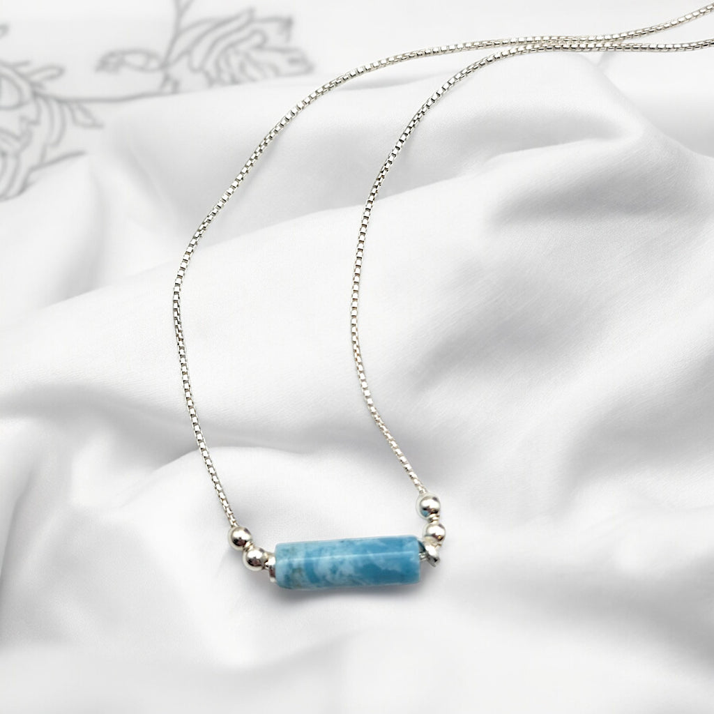 Mystique - Larimar Quartz Necklace Necklace Bijou by SAM   