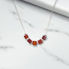 Cube - Carnelian Sterling Silver Necklace Necklace Bijou by SAM   