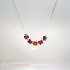 Cube - Carnelian Sterling Silver Necklace Necklace Bijou by SAM   