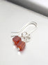 Cube - Carnelian & Silver Earrings Earrings Bijou by SAM