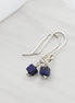 Cube -Small Lapis Lazuli & Silver Earrings Earrings Bijou by SAM   