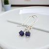 Cube -Small Lapis Lazuli & Silver Earrings Earrings Bijou by SAM   