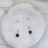 Cube -Small Lapis Lazuli & Silver Earrings Earrings Bijou by SAM   