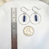 Mystique - Silver Hoops with Lapis Lazuli Earrings Bijou by SAM   