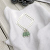 Cube - Green Aventurine Square Earrings Earrings Bijou by SAM   