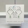 Cube - Green Aventurine Square Earrings Earrings Bijou by SAM   