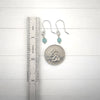 Cube - Small Sterling Silver & Amazonite Earrings Earrings Bijou by SAM   