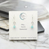 Cube - Small Sterling Silver & Amazonite Earrings Earrings Bijou by SAM   