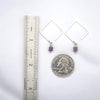 Cube - Square Threader with Amethyst  Bijou by SAM   