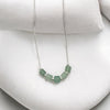 Cube - Sterling Silver & Green Aventurine Necklace Bijou by SAM   