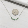 Cube - Sterling Silver & Green Aventurine Necklace Bijou by SAM   