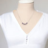 Cube - Sterling Silver & Amethyst Necklace Necklace Bijou by SAM   