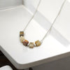 Cube - Silver & Crazy Lace Agate Necklace Necklace Bijou by SAM   