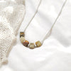 Cube - Silver & Crazy Lace Agate Necklace Necklace Bijou by SAM   