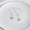 Pearl - Gray Dangle Earrings Earrings Bijou by SAM   