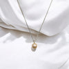 Pearl - Silver & Peach Neckalce Necklace Bijou by SAM   