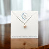 Pearl - Silver & Peach Neckalce Necklace Bijou by SAM   