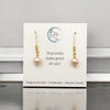 Pearl - Gold & Ivory Threader Earrings Bijou by SAM   