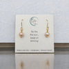 Pearl - Gold & Peach Earrings Bijou by SAM   