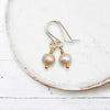 Pearl - Gold & Peach Earrings Bijou by SAM   