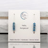 Wish - Silver & Larimar Quartz Earrings Bijou by SAM