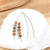 Wish - Silver & Red Line Jasper Earrings Bijou by SAM