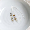 Wish - Silver & Montana Agate Earrings Bijou by SAM