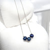 Pearl - Silver & Royal Blue Necklace Necklace Bijou by SAM