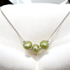 Pearl - Silver & Lime Green Necklace Necklace Bijou by SAM