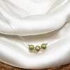 Pearl - Silver & Lime Green Necklace Necklace Bijou by SAM