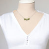 Pearl - Silver & Lime Green Necklace Necklace Bijou by SAM