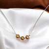 Pearl - Silver & Gold Necklace Necklace Bijou by SAM