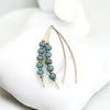 Wish - Gold and Turquoise Gold Dust Earrings Bijou by SAM