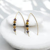 Wish - Gold and Multi Color Beads Earrings Bijou by SAM