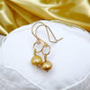 Pearl - Gold & Gold Earrings Bijou by SAM