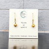 Pearl - Gold & Gold Threaders Earrings Bijou by SAM