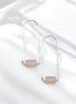 Arc - Silver & Rose Quartz Earrings Bijou by SAM