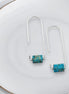 Arc - Silver & Turquoise Earrings Bijou by SAM