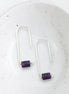 Arc - Silver & Amethyst Earrings Bijou by SAM