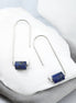 Arc - Silver & Lapis Threaders Earrings Bijou by SAM