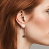 Arc - Gold & Red Jasper Earrings Bijou by SAM