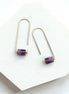 Arc - Gold & Amethyst Earrings Bijou by SAM