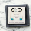 Arc - Gold & Turquoise Earrings Bijou by SAM