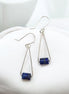 Mystique - Silver & Lapis Lazuli Dangle Earrings Bijou by SAM
