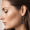 Mystique - Silver & Lapis Lazuli Dangle Earrings Bijou by SAM