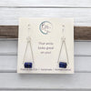 Mystique - Silver & Lapis Lazuli Dangle Earrings Bijou by SAM