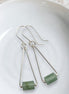 Mystique - Silver & Green Aventurine Earrings Bijou by SAM Sterling Silver