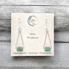 Mystique - Silver & Green Aventurine Earrings Bijou by SAM